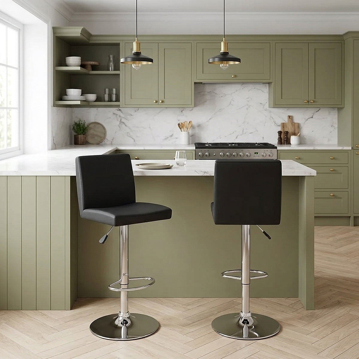 Topaz Bar Stool Black
