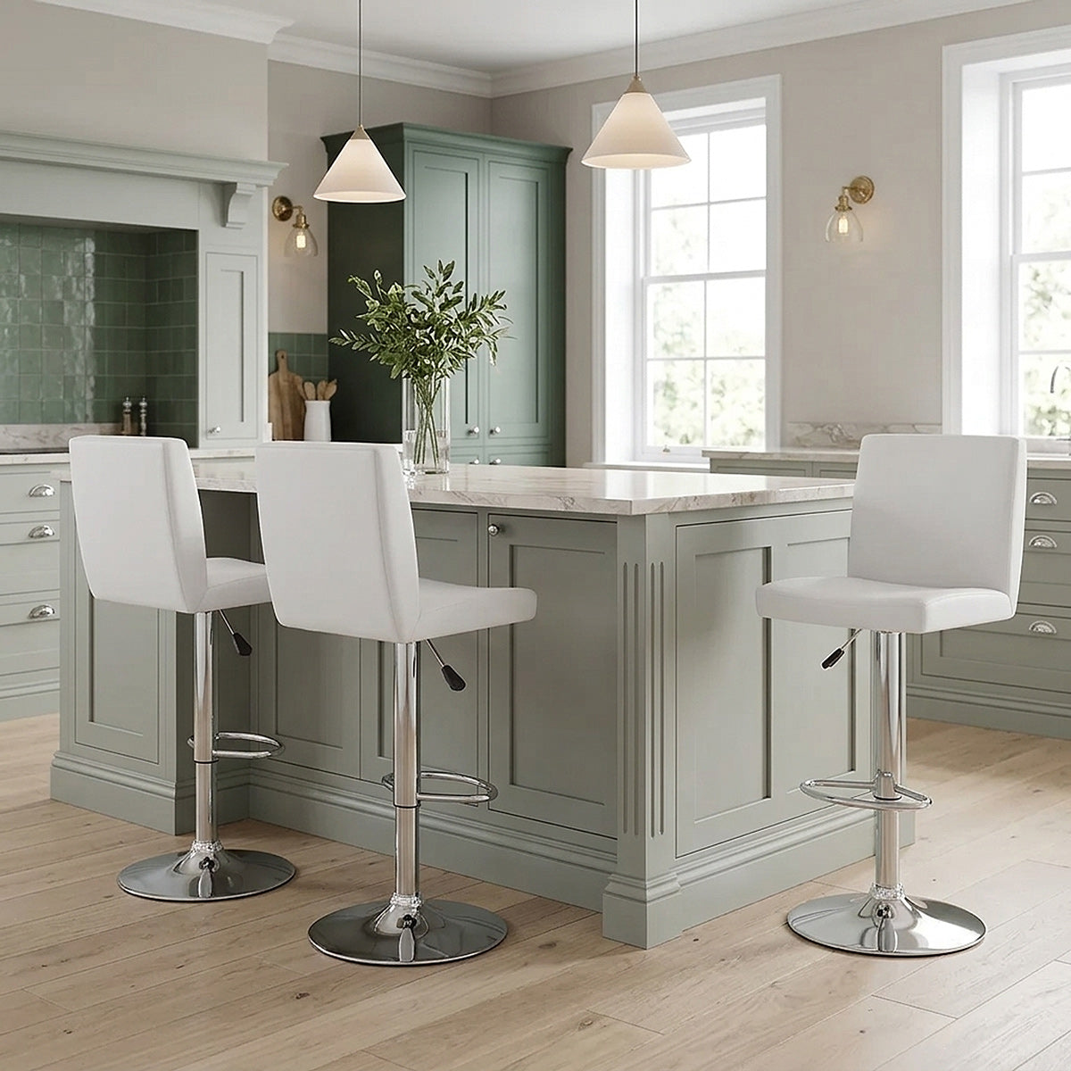 Topaz Bar Stool White