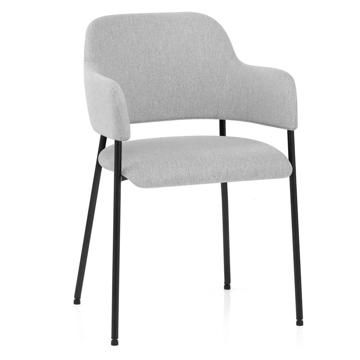 Trent Dining Chair Light Grey Fabric
