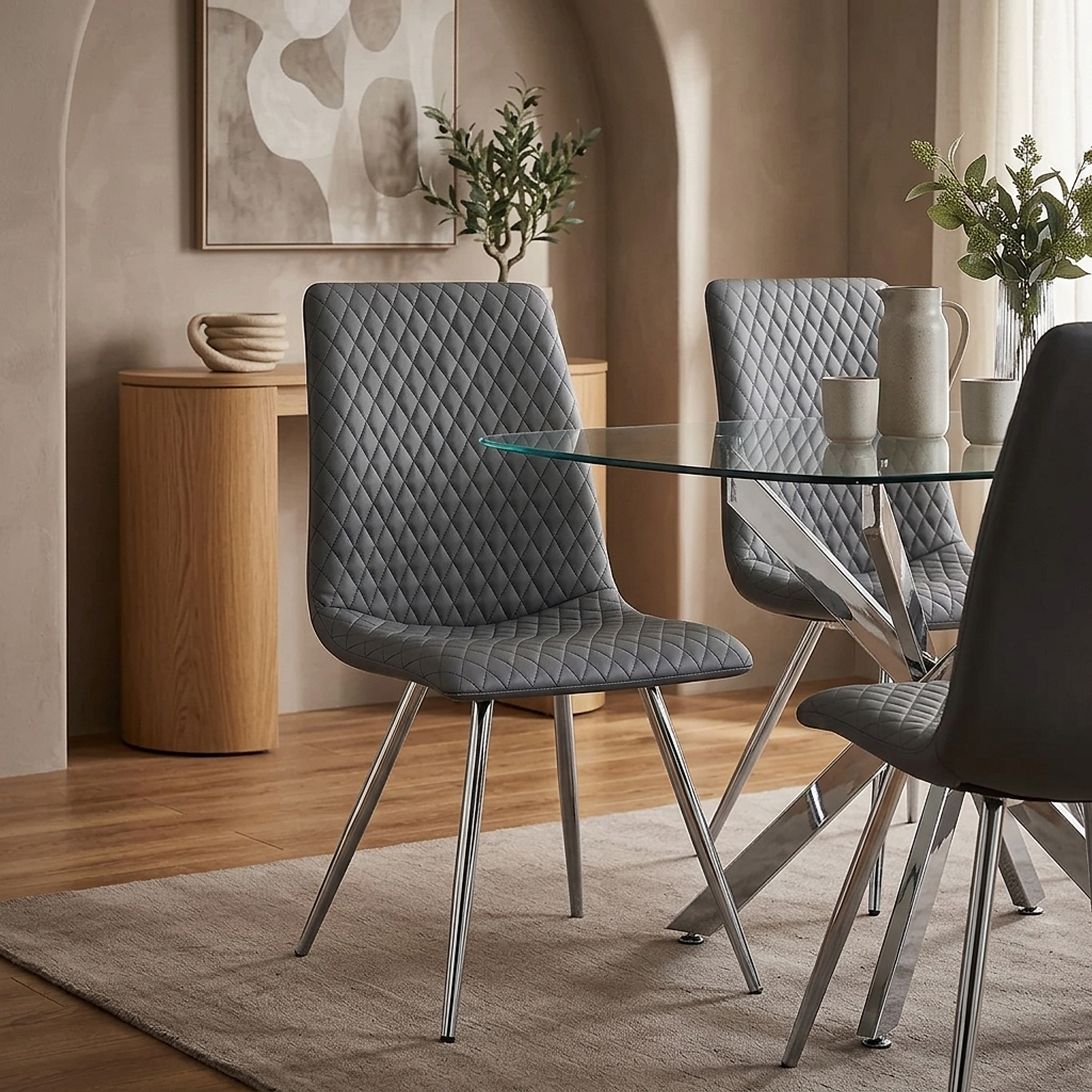 Trevi Dining Chair Charcoal