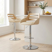 Trio Stool Oak & Cream
