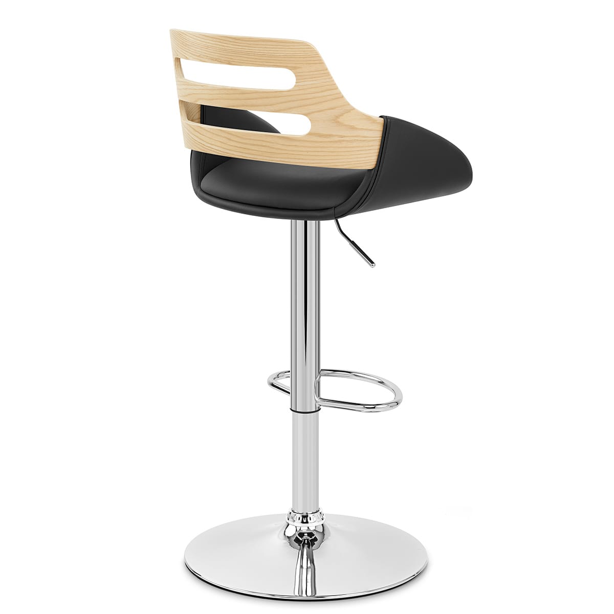 Trio Stool Oak & Black