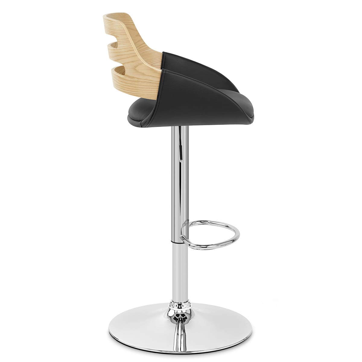 Trio Stool Oak & Black