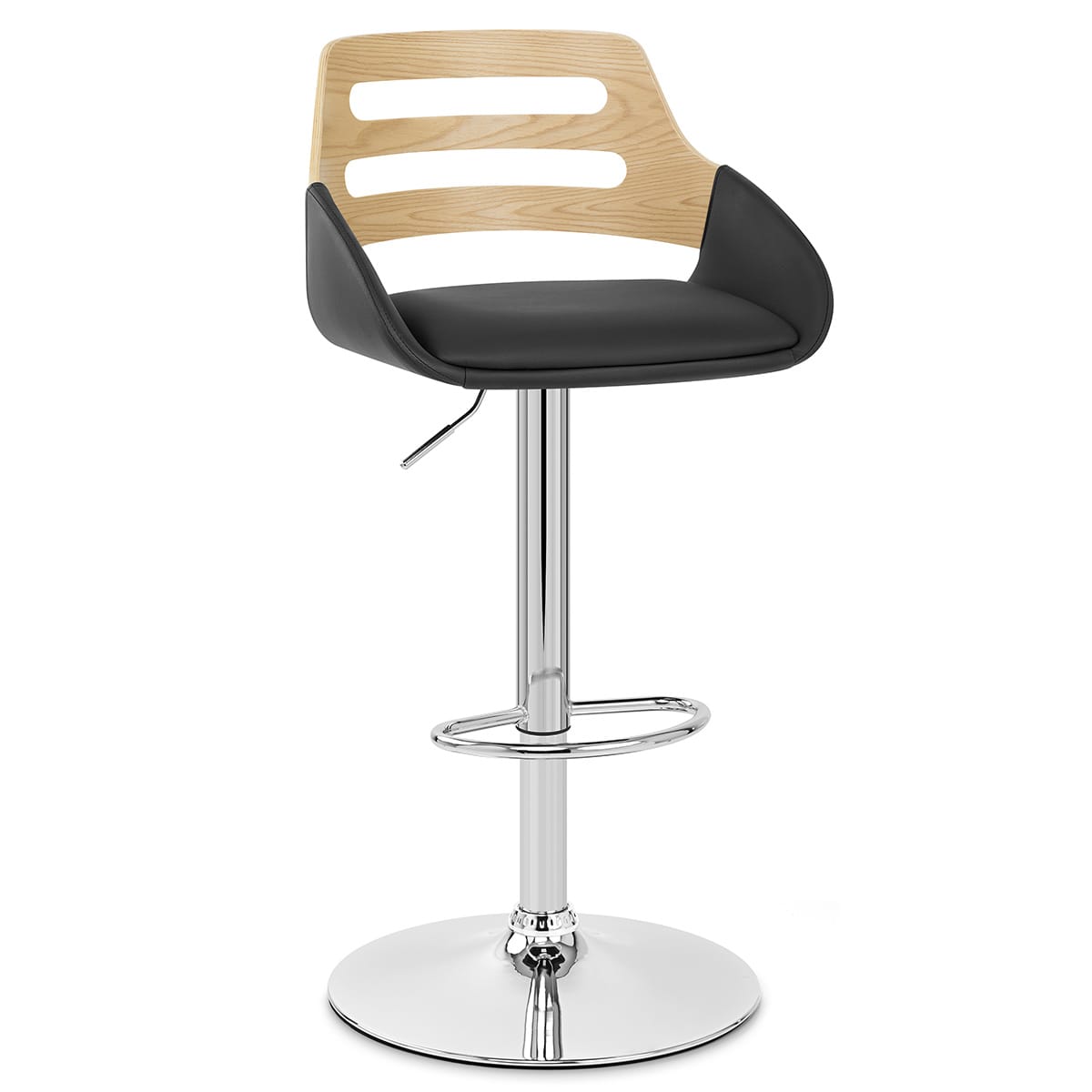 Trio Stool Oak & Black