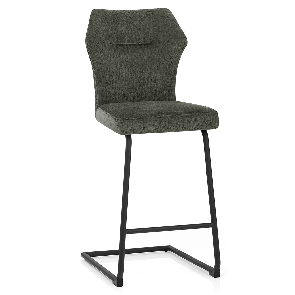 Troy Bar Stool Green Fabric