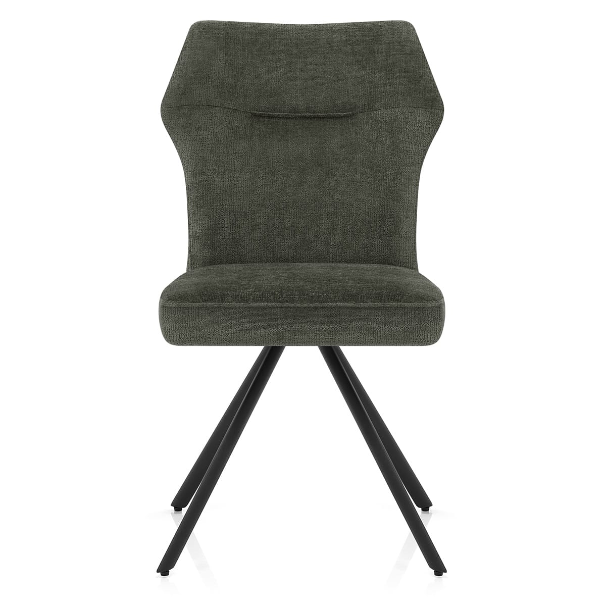 Troy Dining Chair Green Fabric
