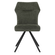 Troy Dining Chair Green Fabric