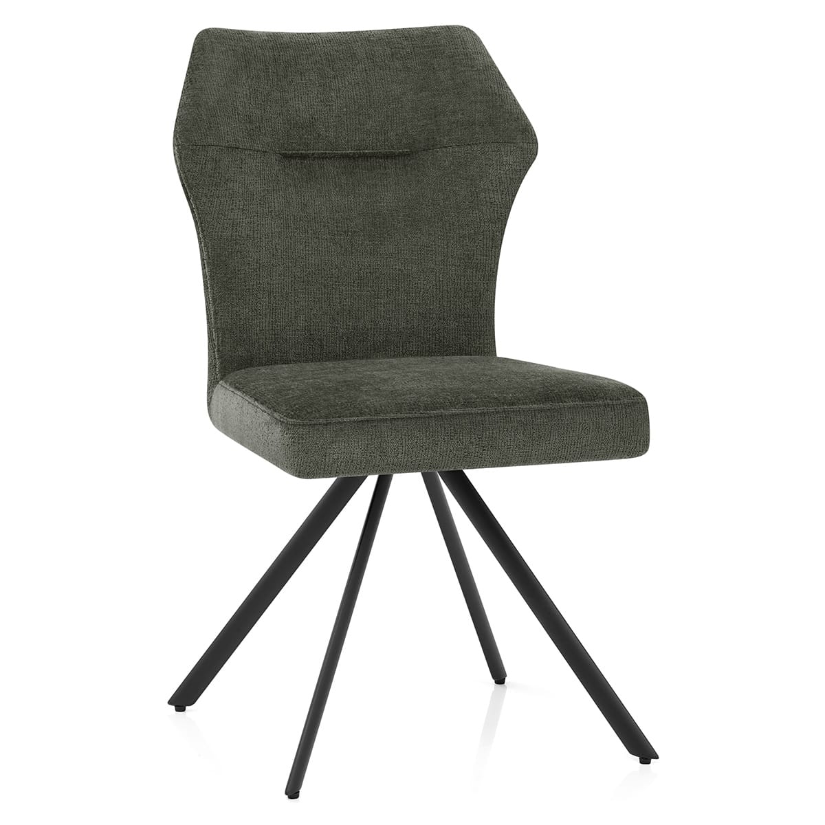 Troy Dining Chair Green Fabric