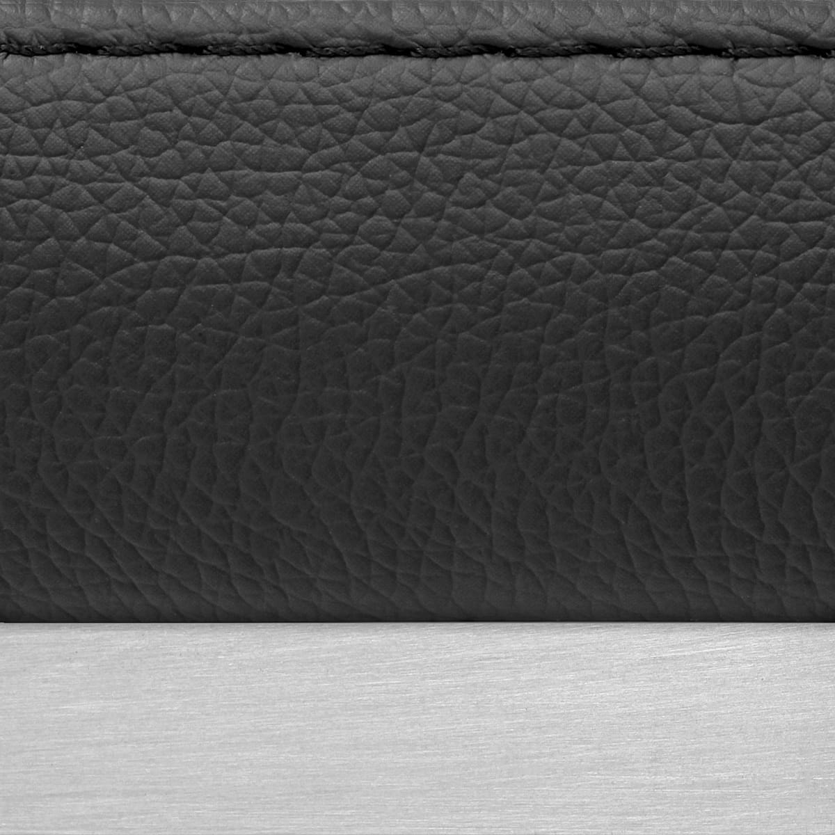 Tuck Brushed Steel Stool Black