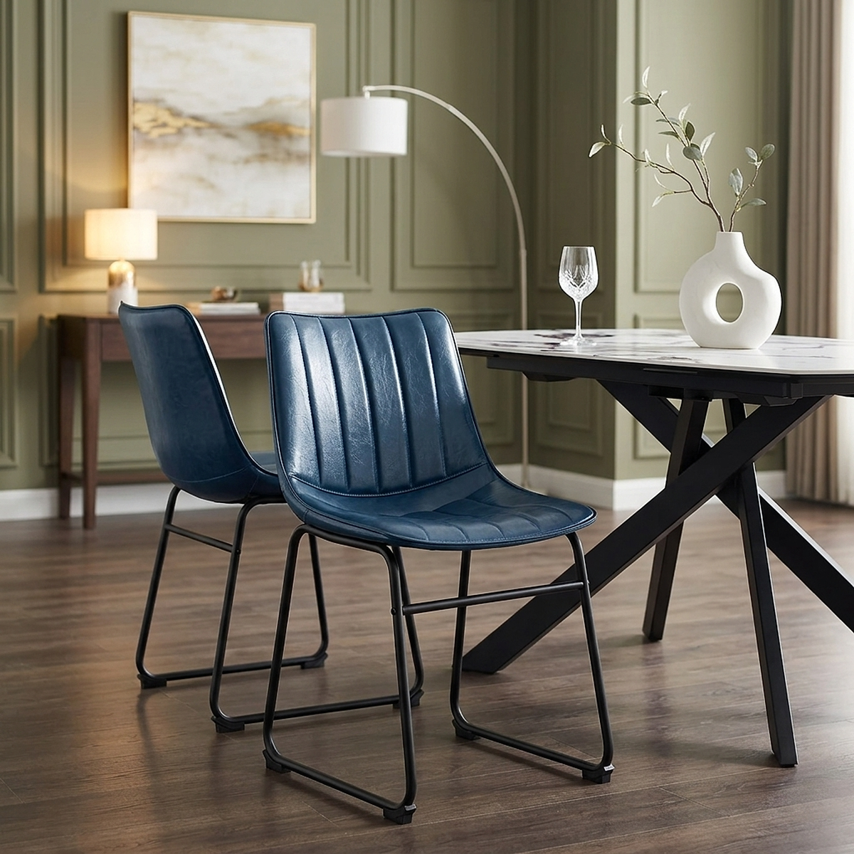Tucker Chair Antique Blue