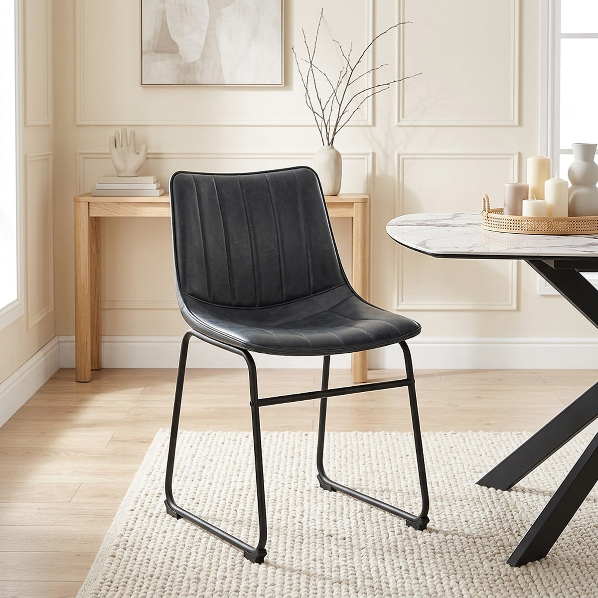 Tucker Chair Antique Midnight Blue