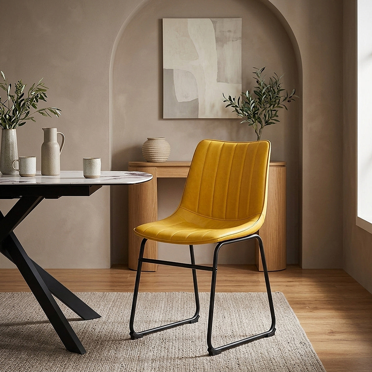 Tucker Chair Antique Yellow