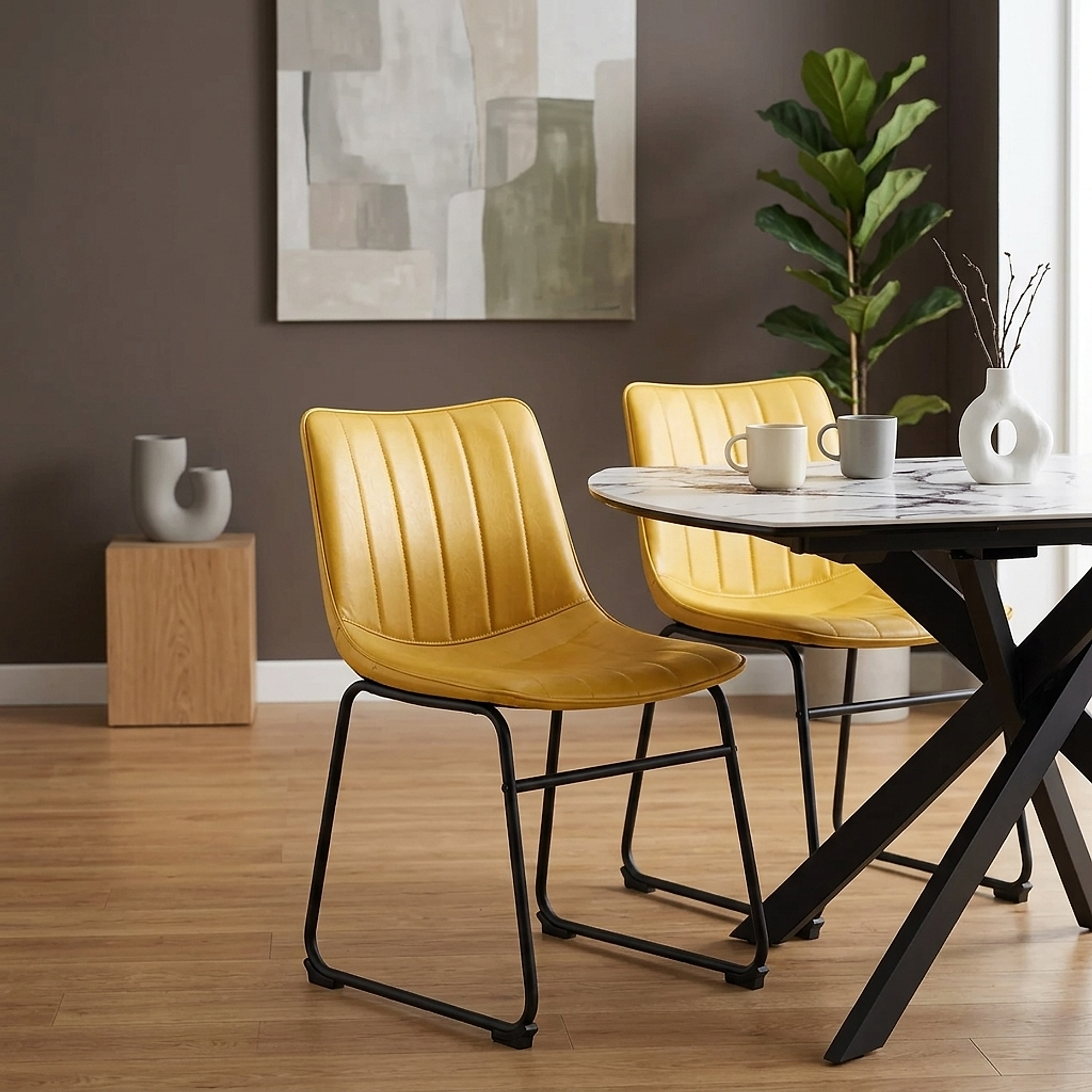 Tucker Chair Antique Yellow