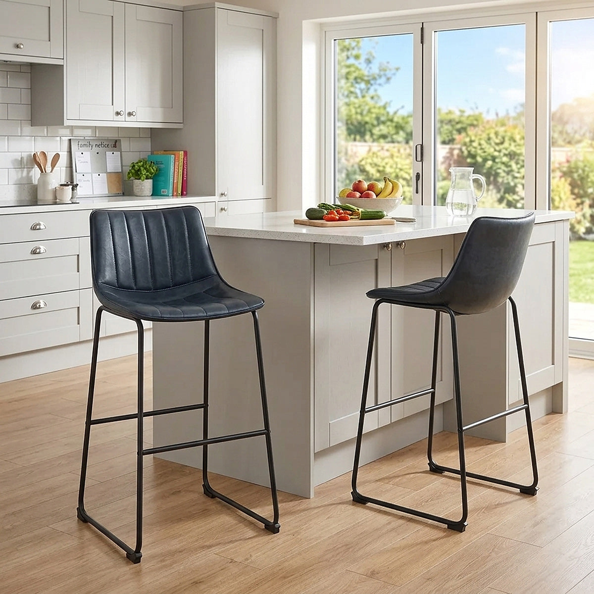 Tucker Stool Antique Midnight Blue