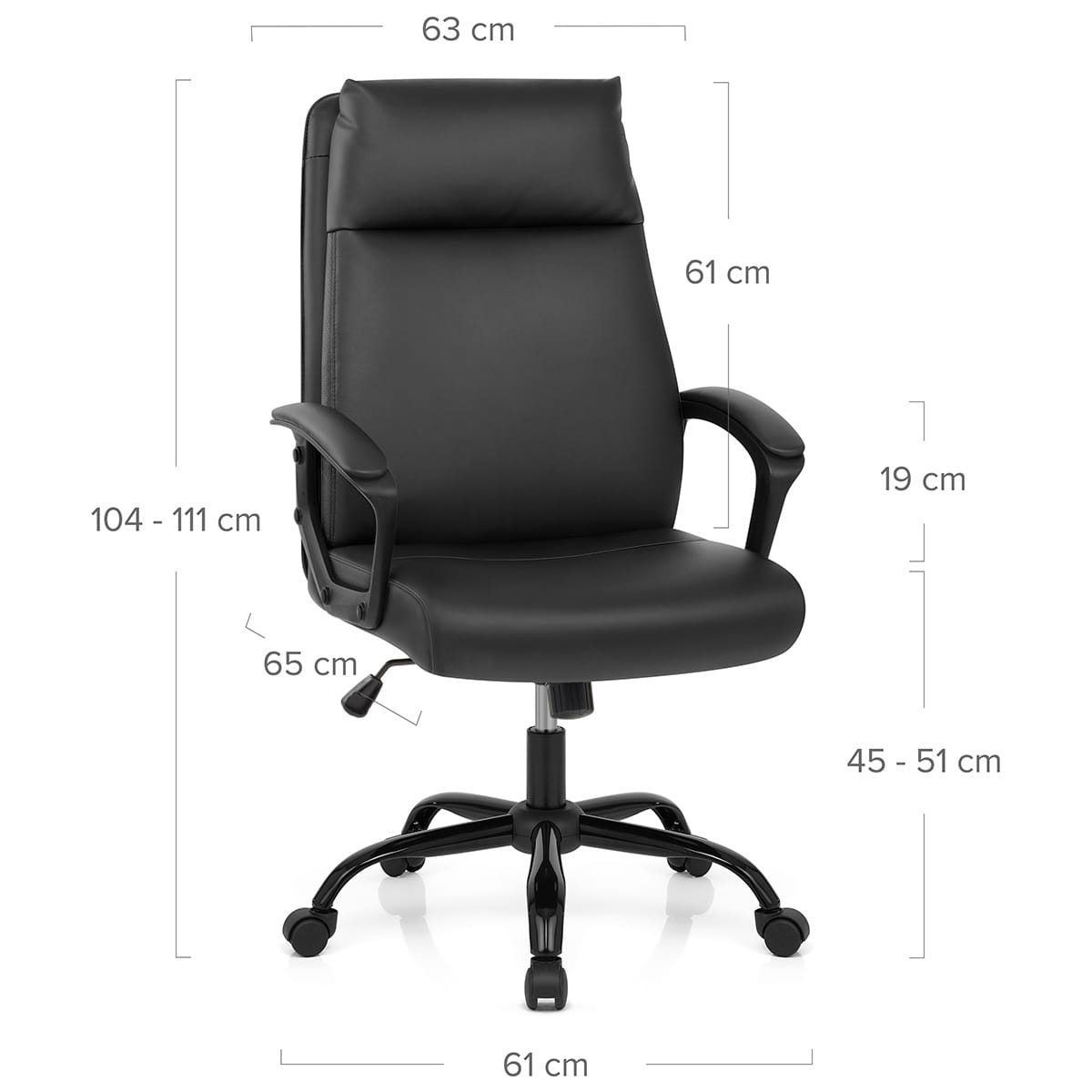 Turin Office Chair Black
