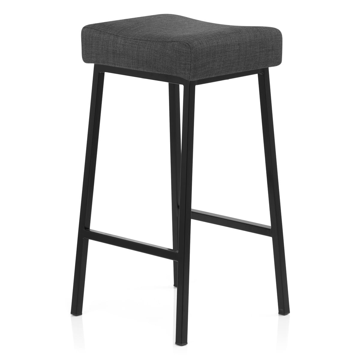 Uno Bar Stool Charcoal Fabric