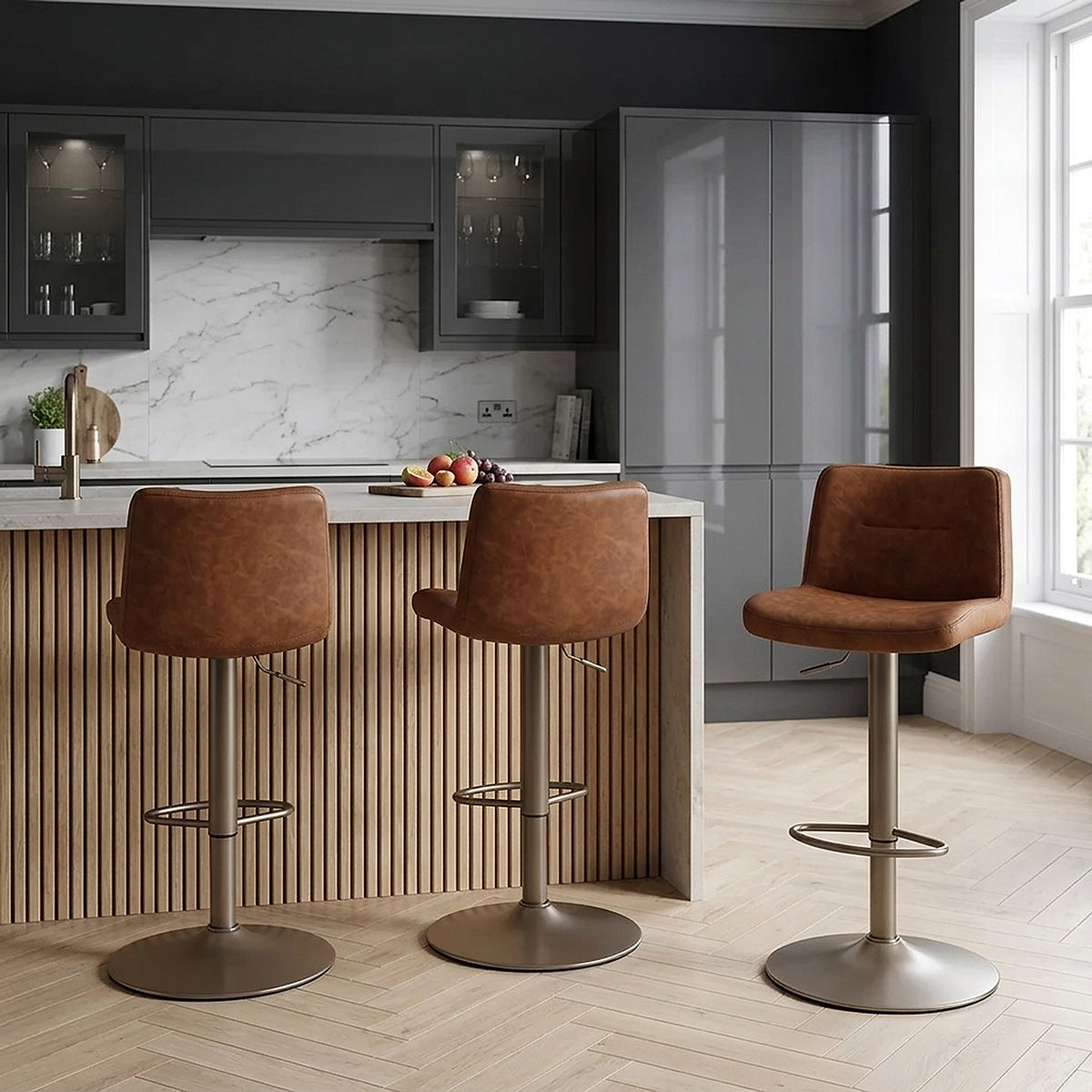 Utopia Bar Stool Antique Brown