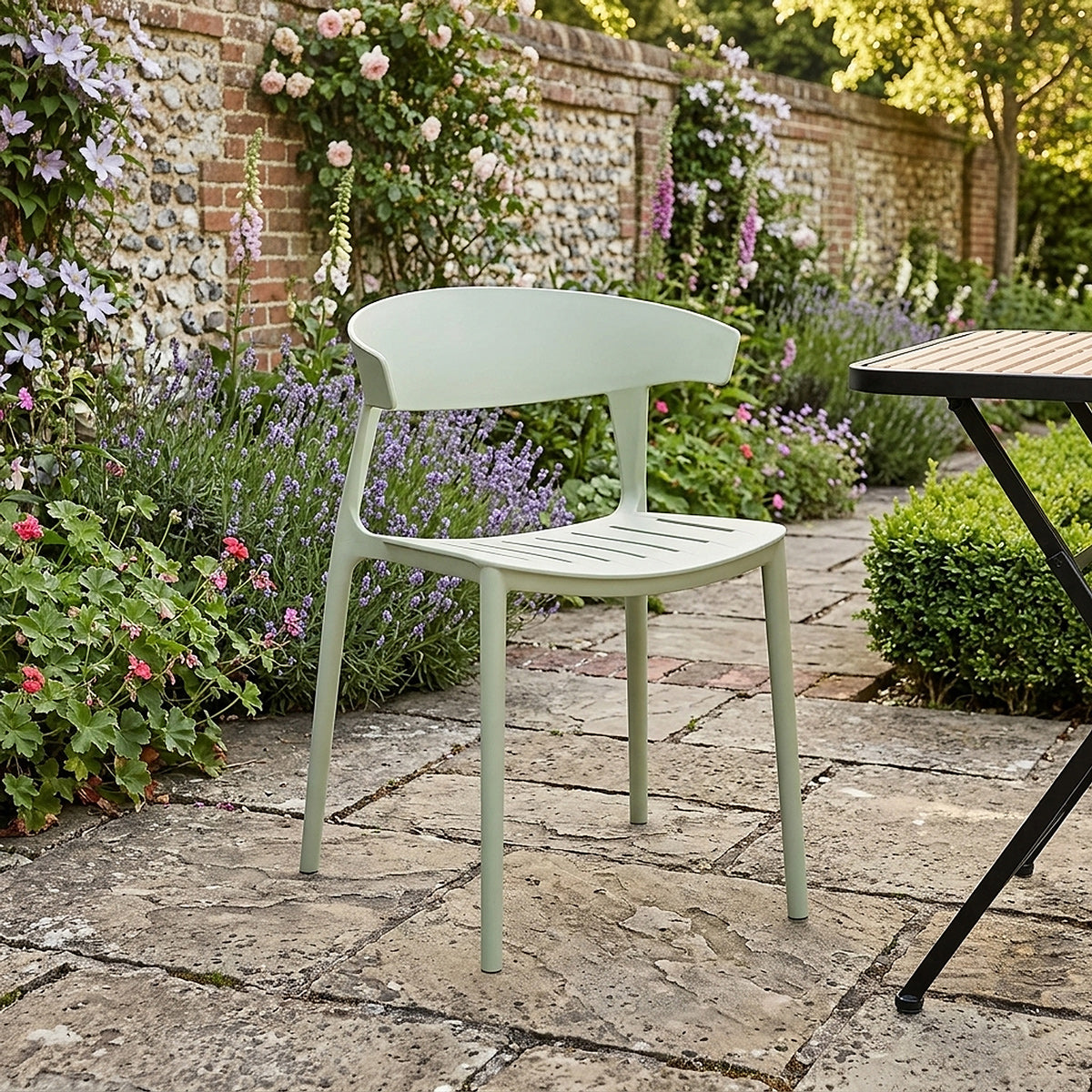 Vanta Outdoor Folding Table & 2 Sky Garden Chairs Dining Set