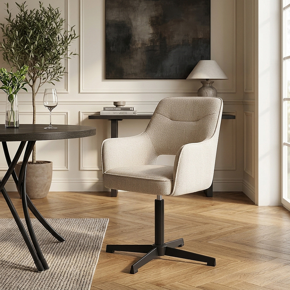 Veneto Chair Cream Fabric