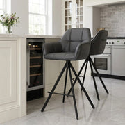 Venice Bar Stool Charcoal