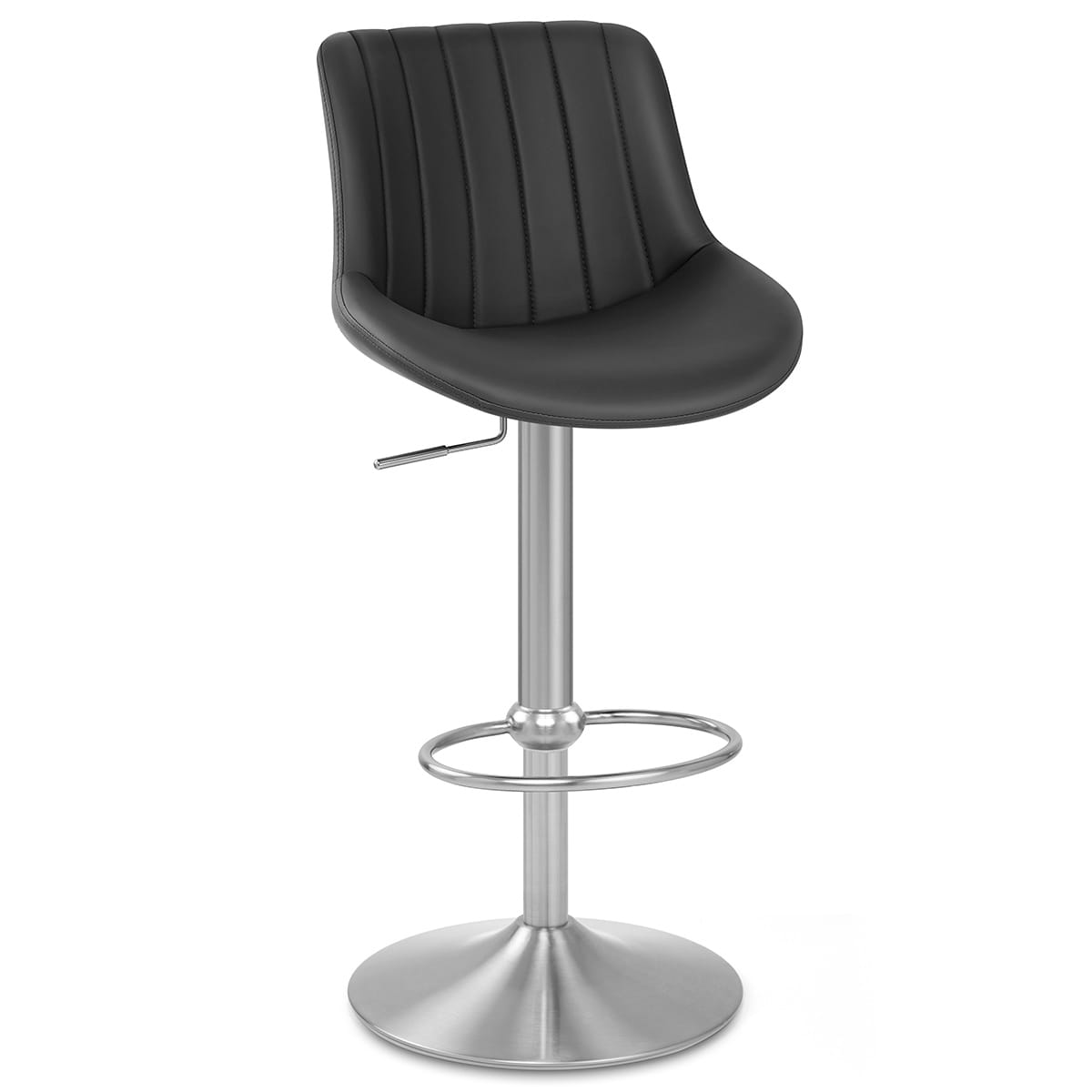 Versailles Real Leather Stool Black