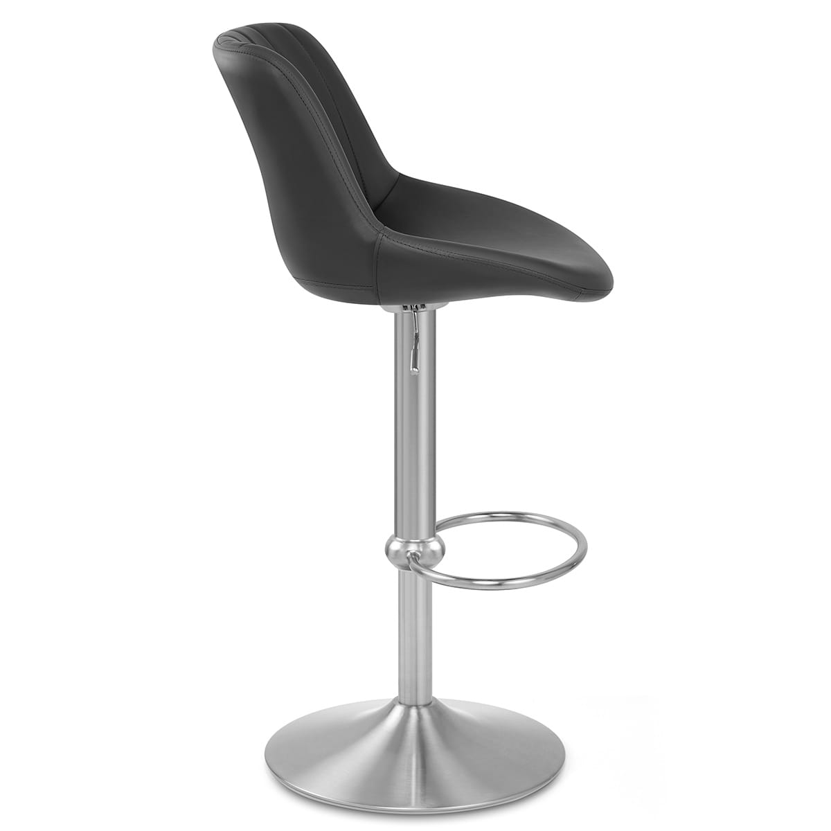 Versailles Real Leather Stool Black