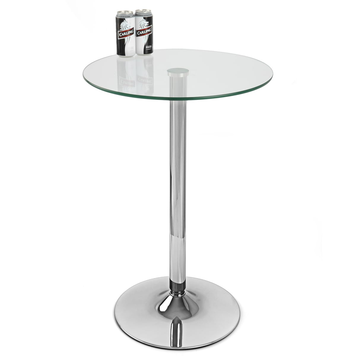 Vetro Stool Table Clear Glass