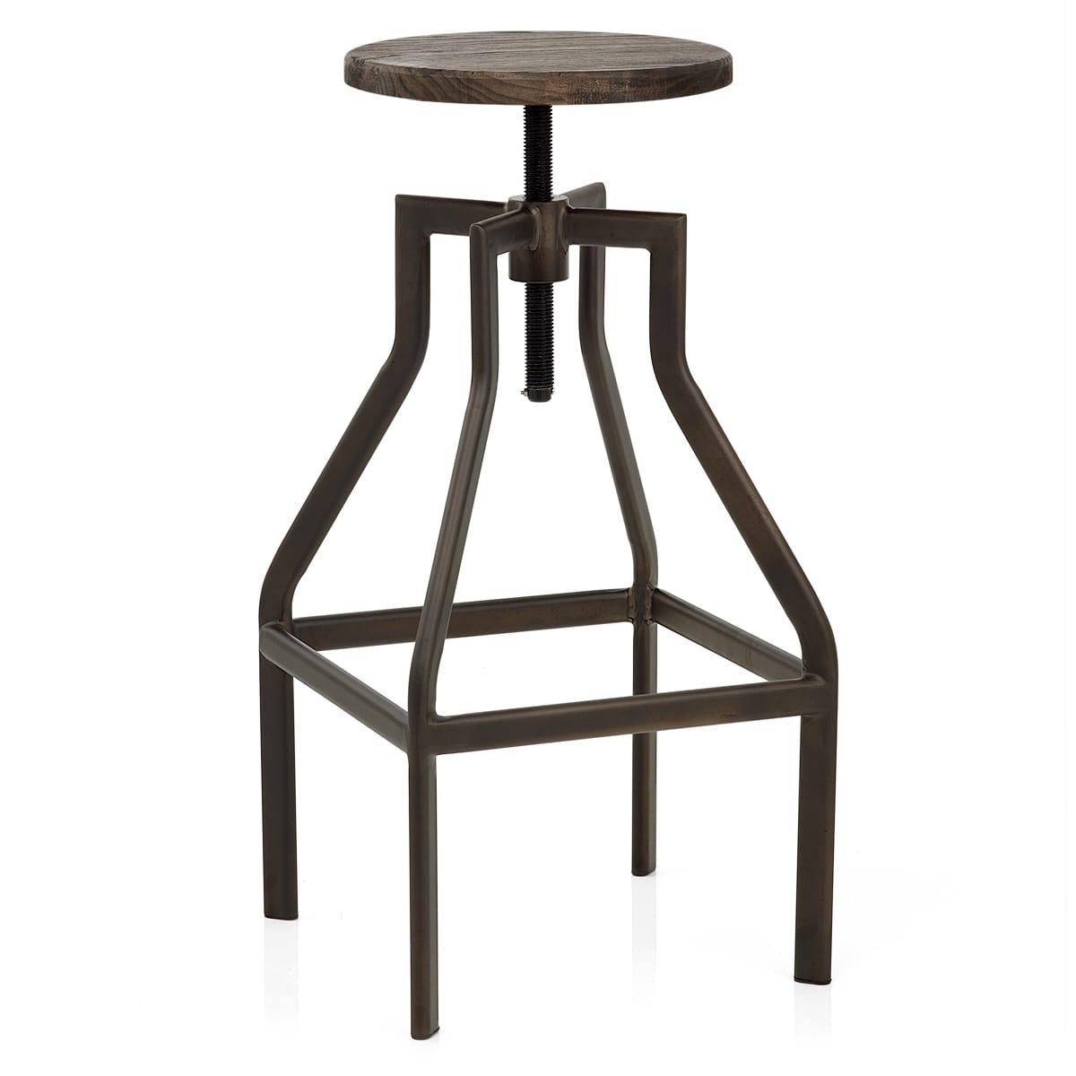 Vintage Revolution Stool Dark Wood