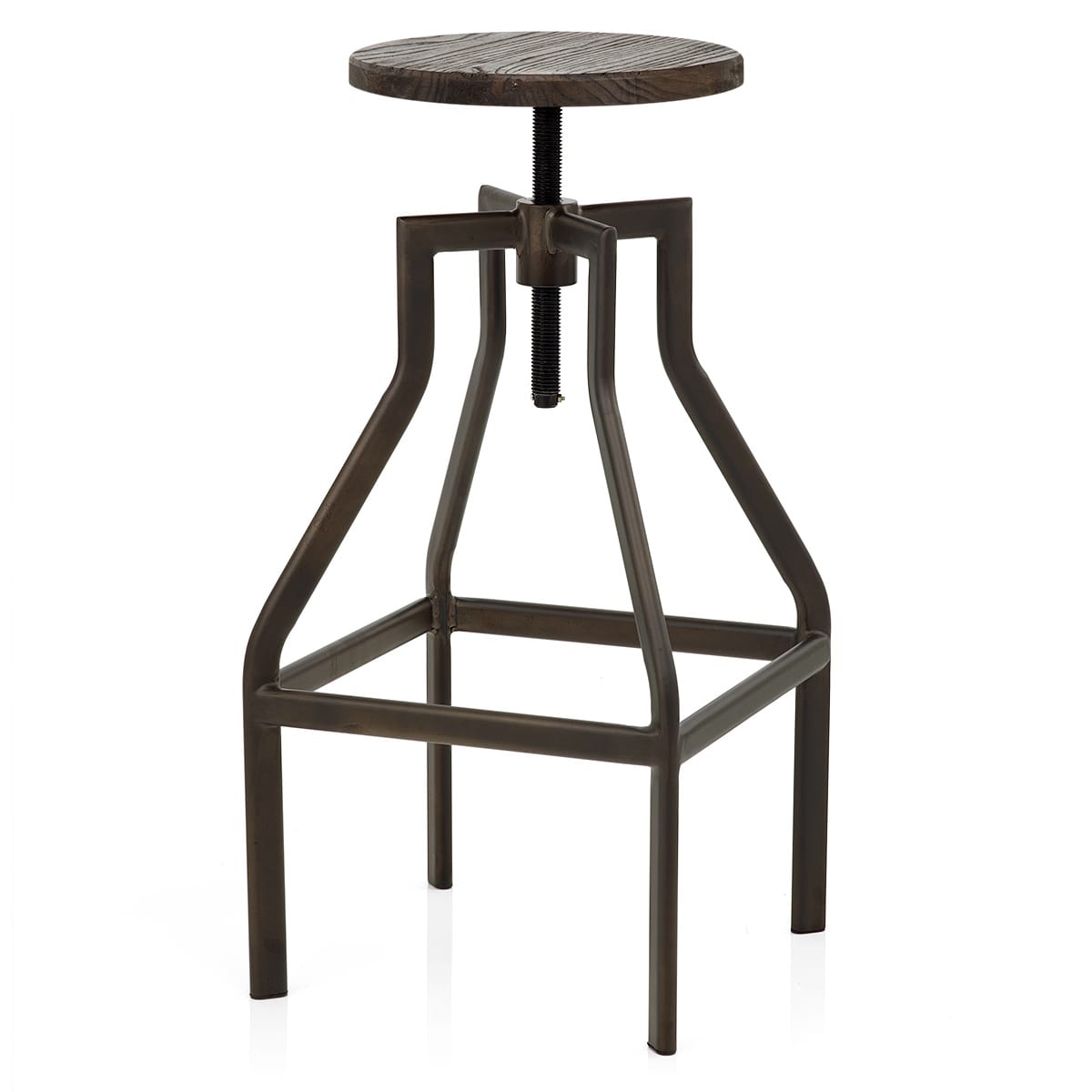 Vintage Revolution Stool Dark Wood