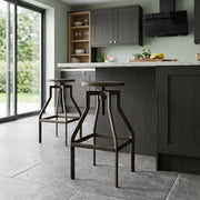 Vintage Revolution Stool Dark Wood