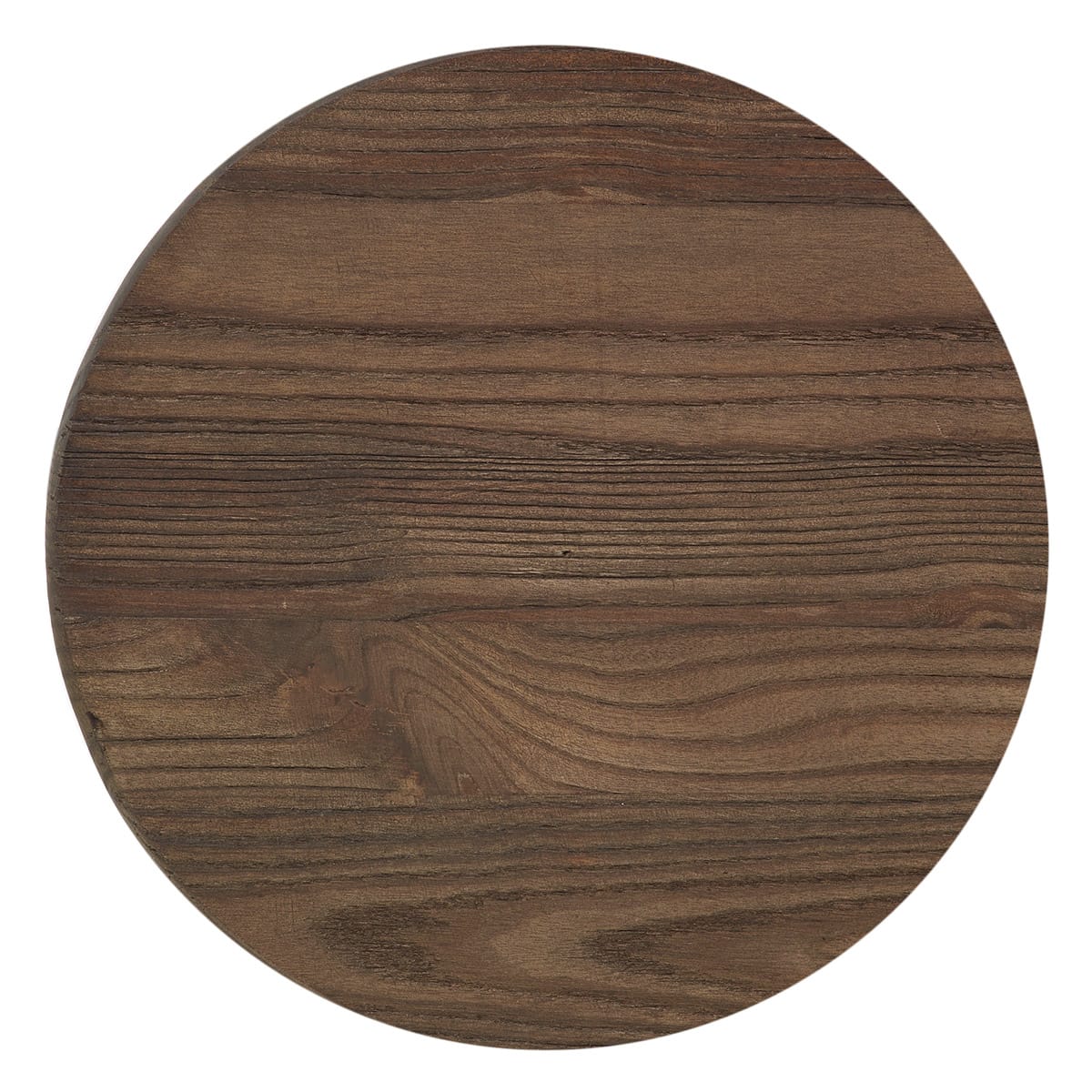 Vintage Swivel Stool Dark Wood