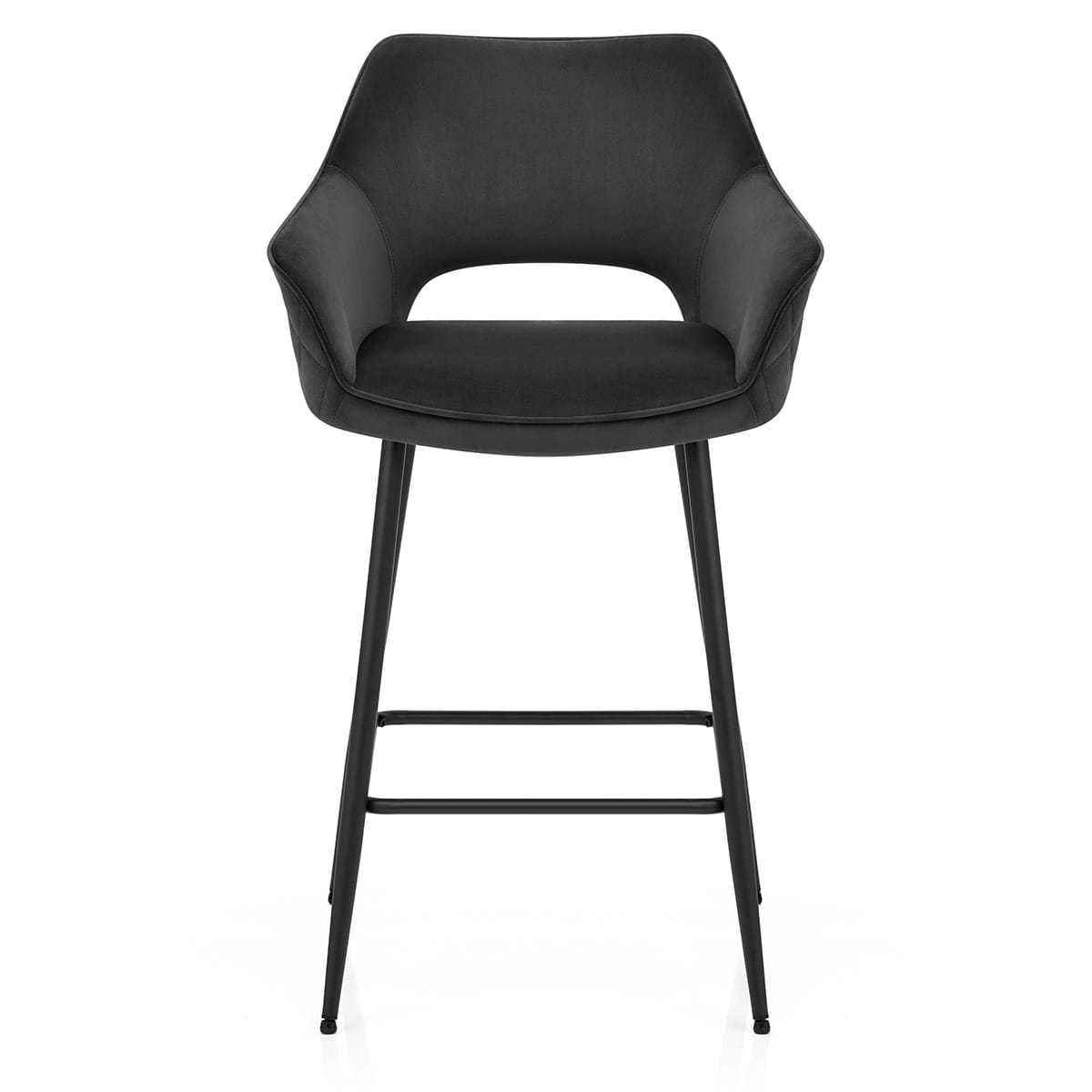 Viola Bar Stool Black Velvet