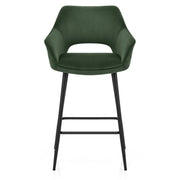 Viola Bar Stool Green Velvet