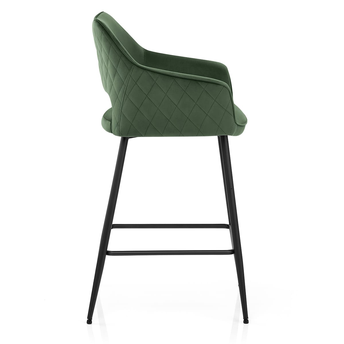 Viola Bar Stool Green Velvet