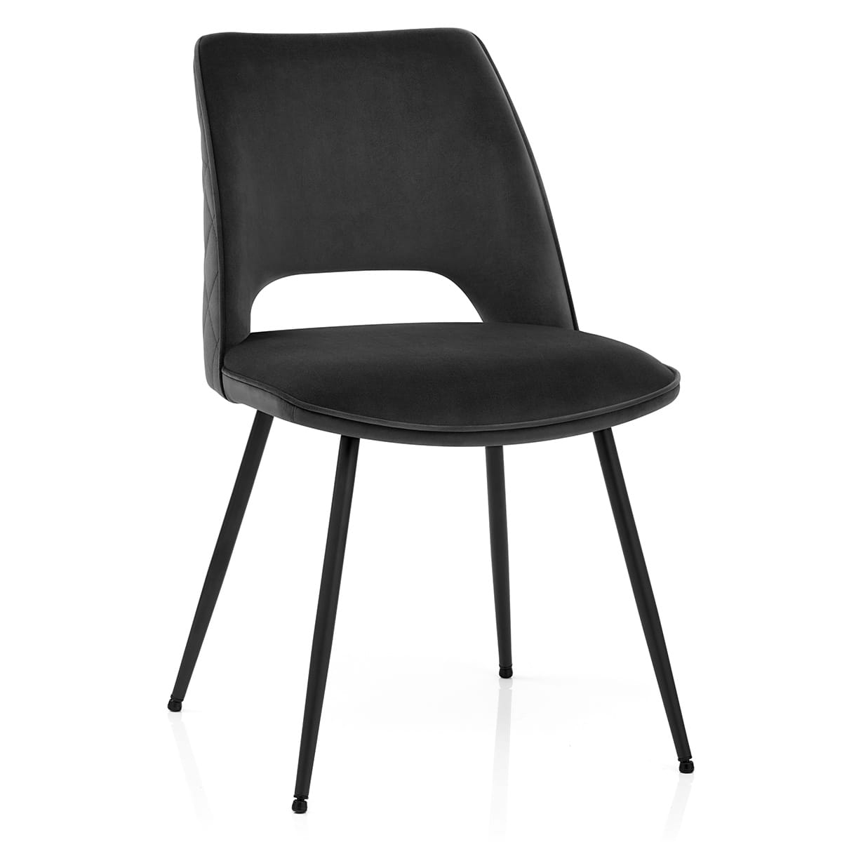 Viola Dining Chair Black Velvet