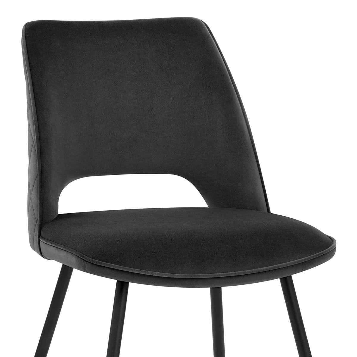 Viola Dining Chair Black Velvet
