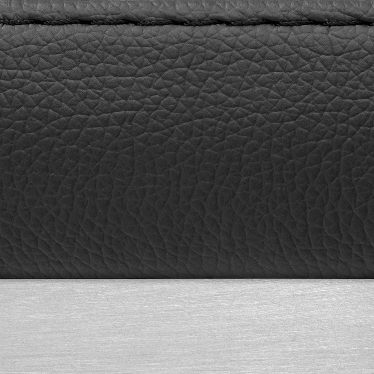 Vision Brushed Steel Stool Black