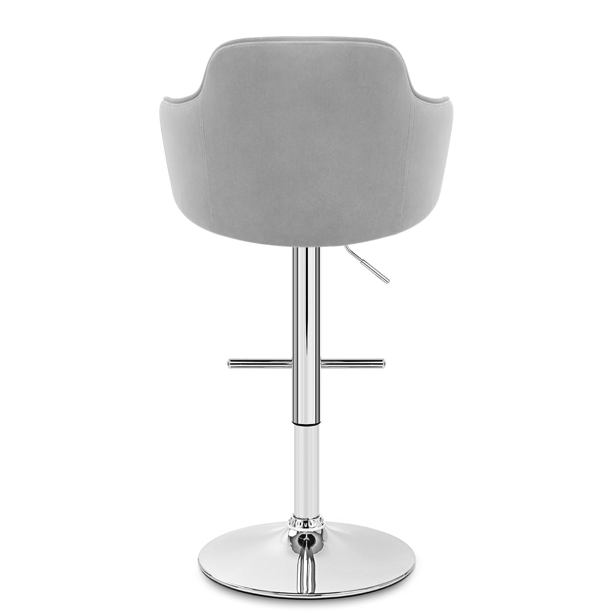 Vista Bar Stool Grey Velvet