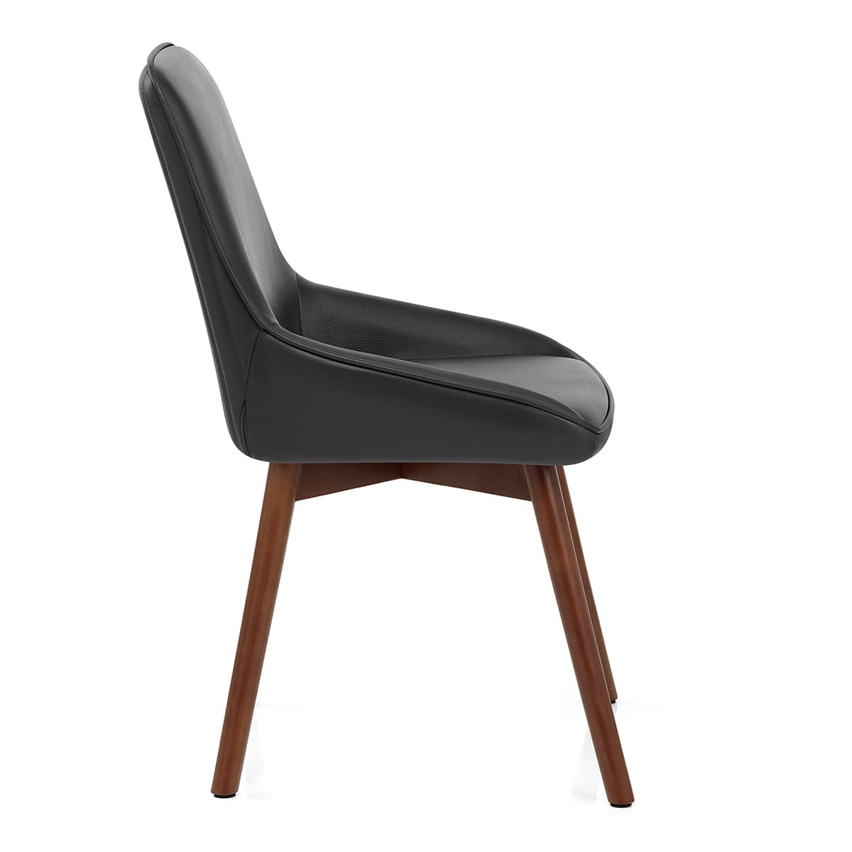 Vito Real Leather Dining Chair Black