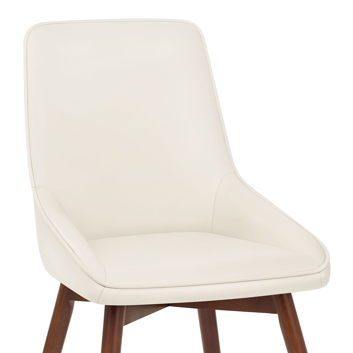 Vito Real Leather Dining Chair Cream