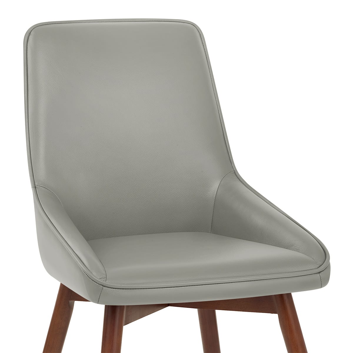 Vito Real Leather Dining Chair Grey