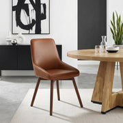 Vito Real Leather Dining Chair Tan