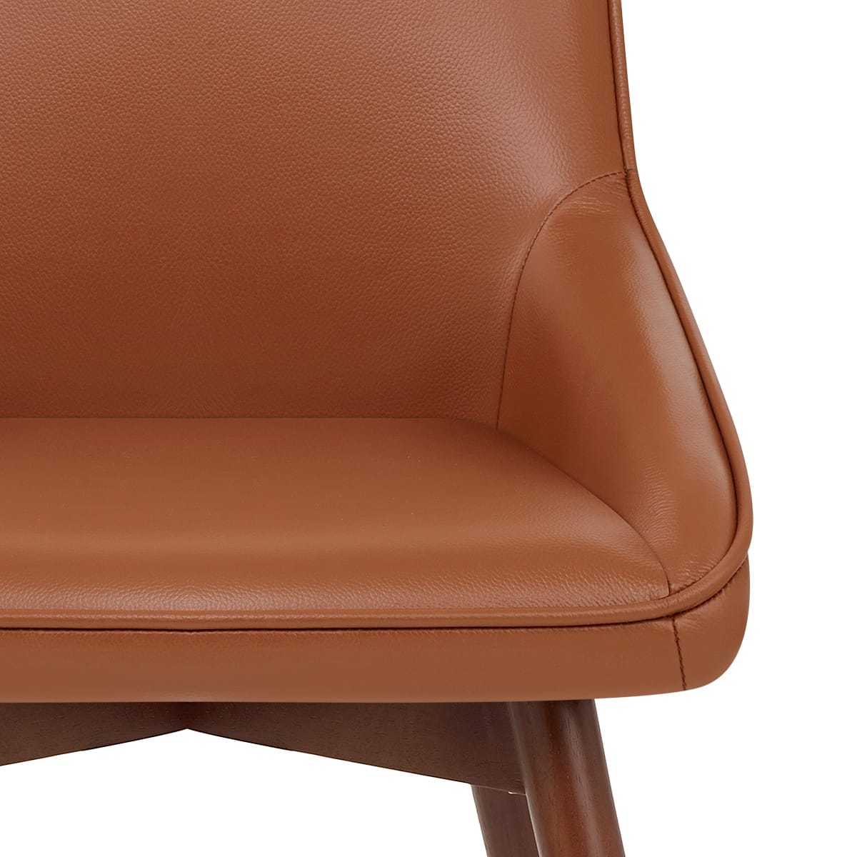Vito Real Leather Dining Chair Tan