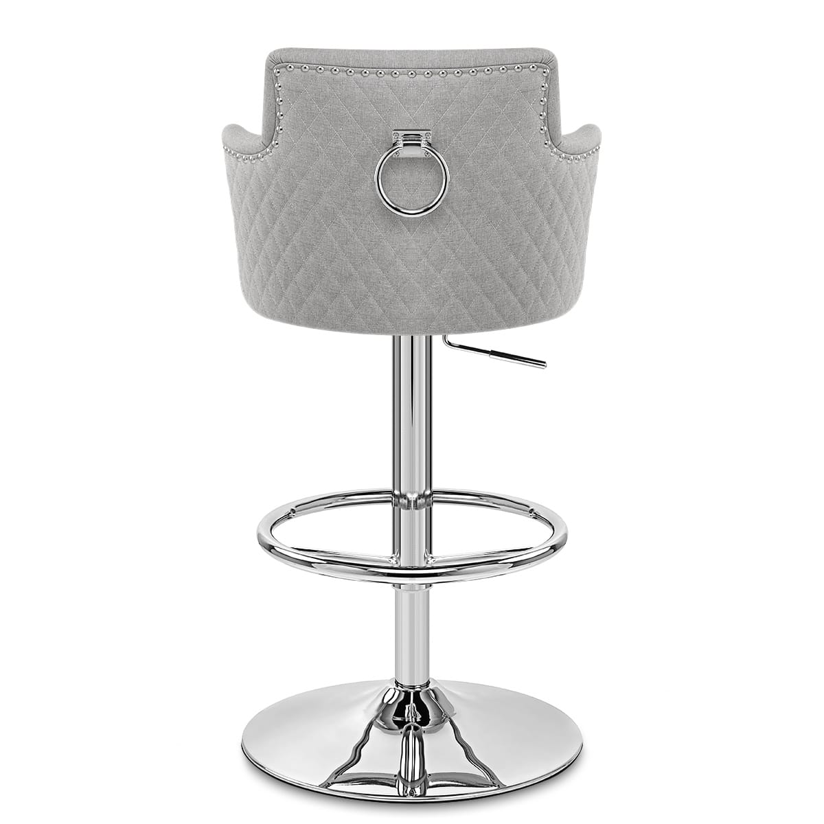 Vogue Bar Stool Grey Fabric