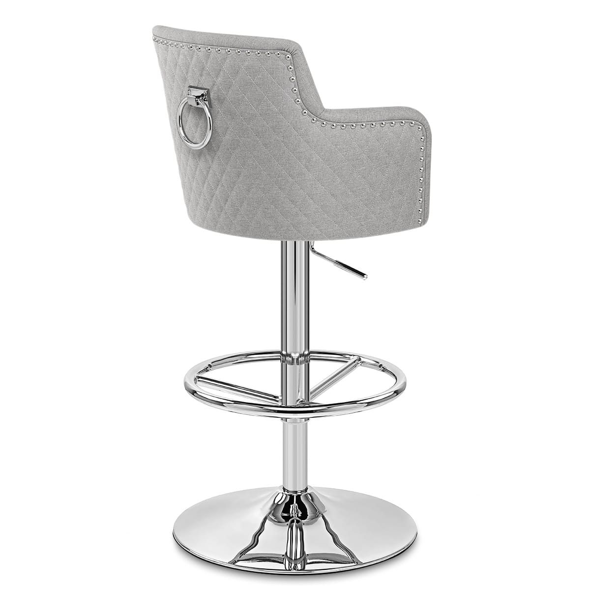 Vogue Bar Stool Grey Fabric