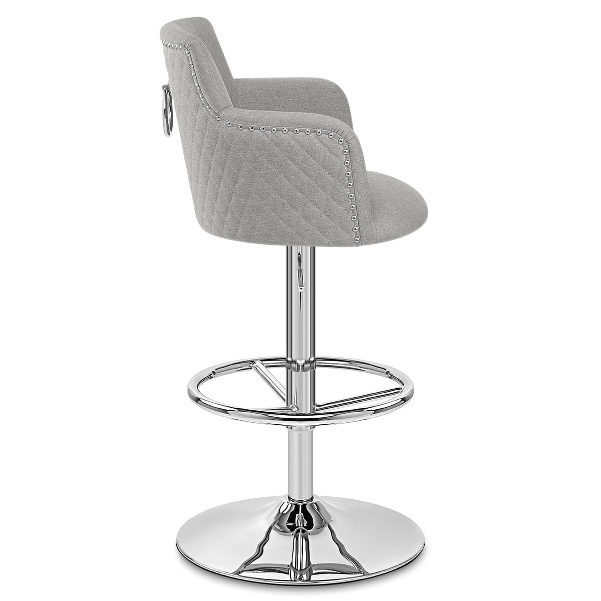 Vogue Bar Stool Grey Fabric