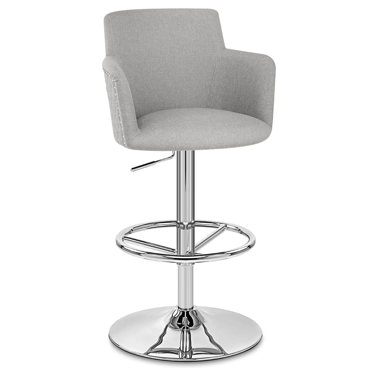 Vogue Bar Stool Grey Fabric