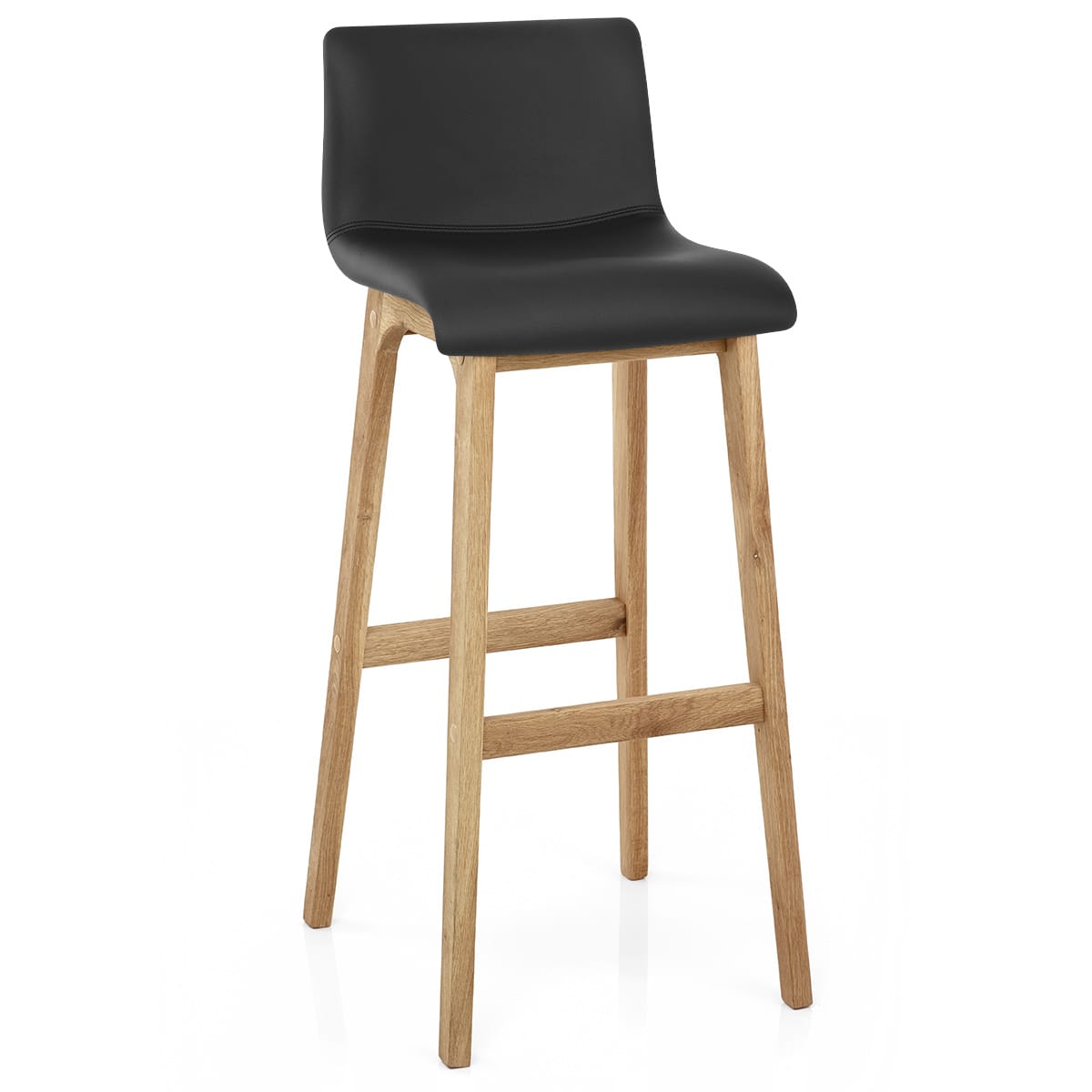Wave Bar Stool Black