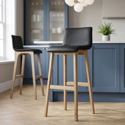 Wave Bar Stool Black