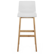 Wave Bar Stool White